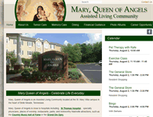 Tablet Screenshot of maryqueenofangels.com